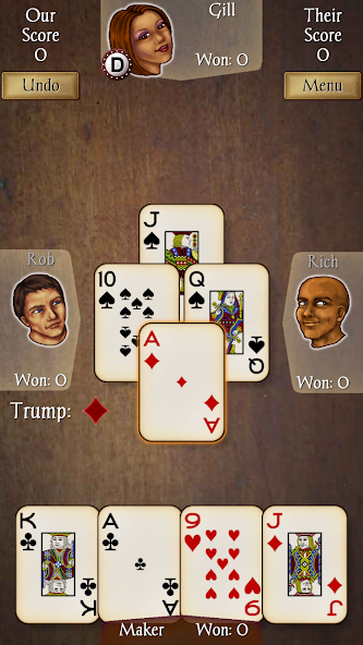 Euchre Free Application Screenshots