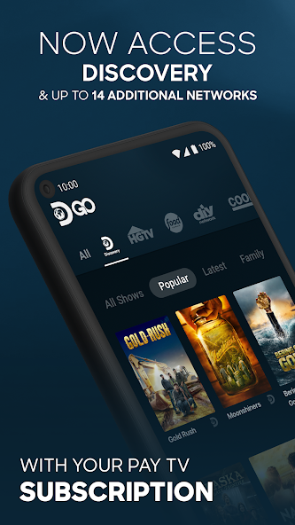 Discovery GO Application Screenshots
