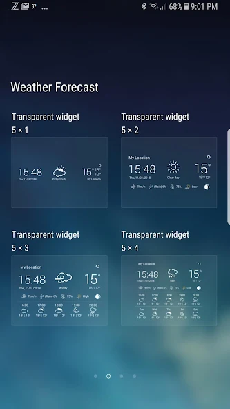 Weather Forecast Application Screenshots