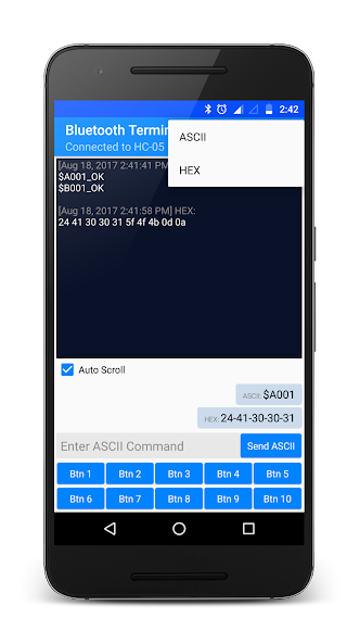 Bluetooth Terminal HC-05 Application Screenshots