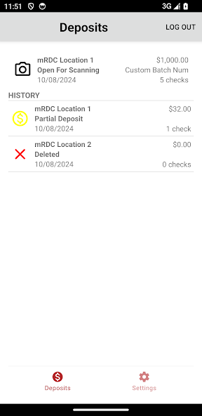 Northstar Bank Business mRDC Application Screenshots