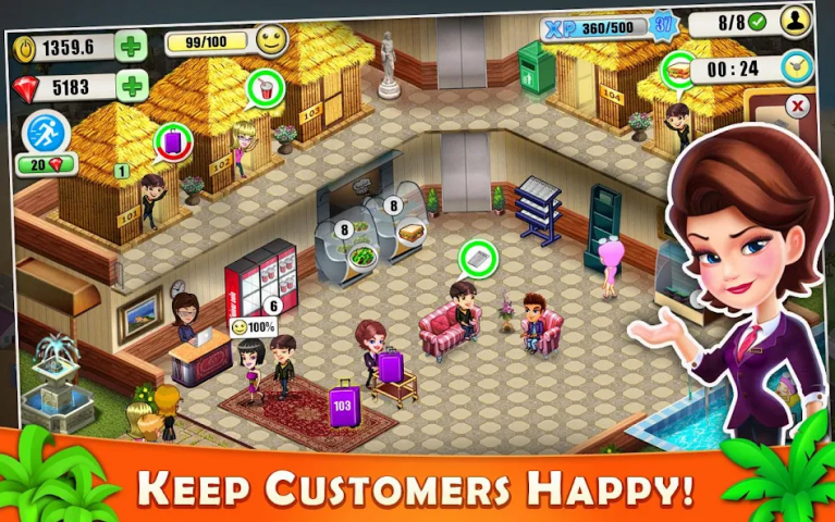 Resort Tycoon Application Screenshots