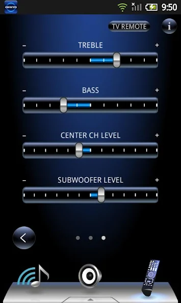 Onkyo Remote Application Screenshots