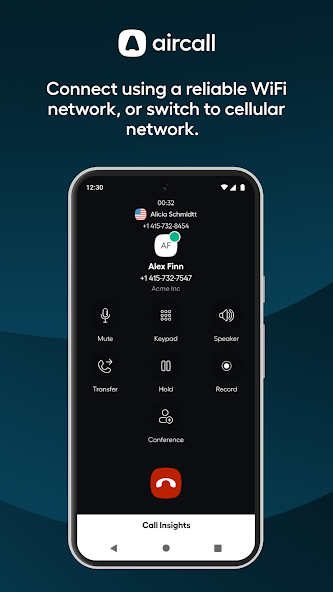 Aircall Application Screenshots