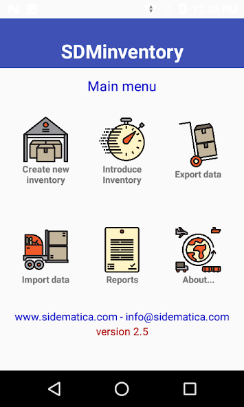 SDM warehouse inventory free Application Screenshots