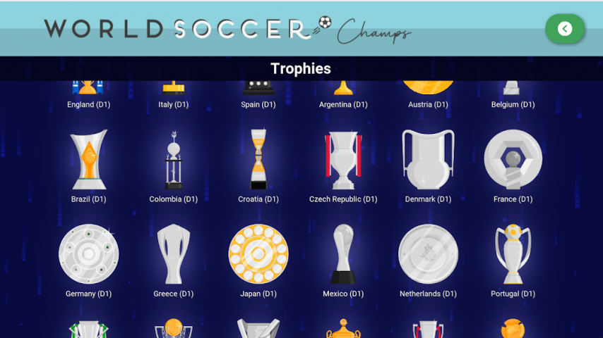 World Soccer Champs Application Screenshots World Soccer Champs Application Screenshots