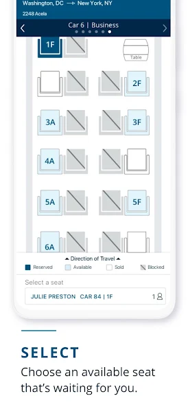 Amtrak Application Screenshots Amtrak Application Screenshots