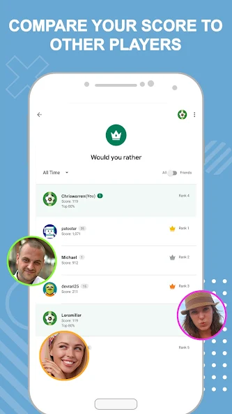 Would You Rather? Application Screenshots