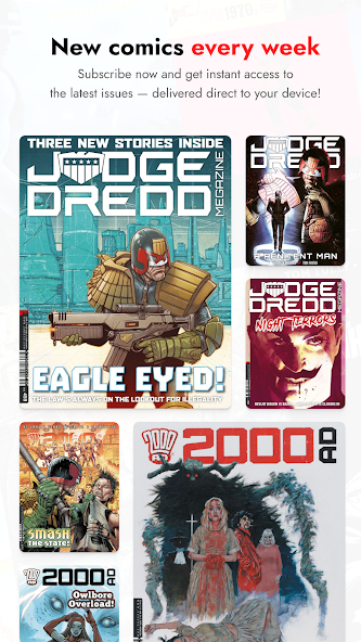 2000 AD Comics and Judge Dredd Application Screenshots 2000 AD Comics and Judge Dredd Application Screenshots