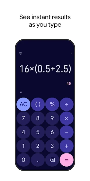 Calculator Application Screenshots