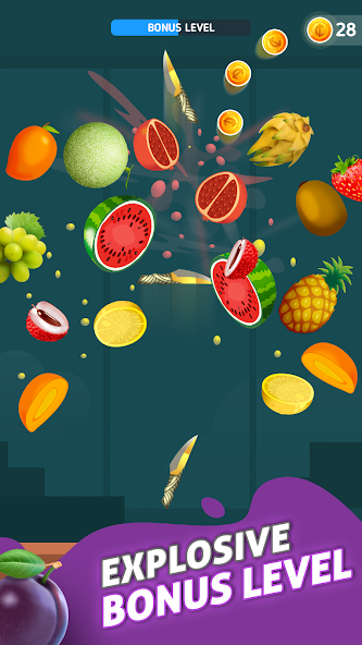 Fruit Cut Application Screenshots