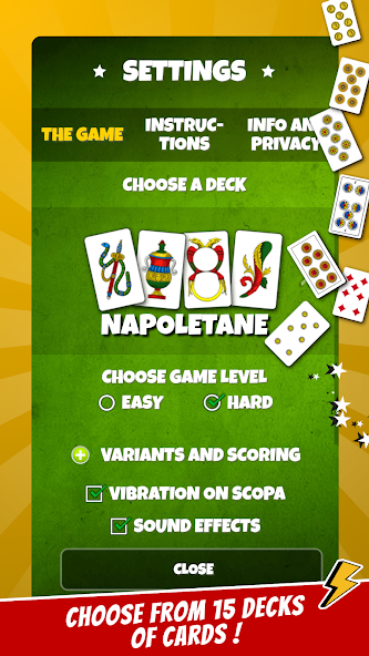 Scopa Application Screenshots Scopa Application Screenshots