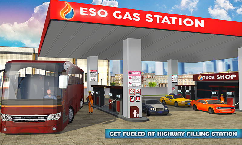 Smart Bus Wash Service: Gas Station Parking Games Application Screenshots