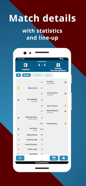 Bundesliga Application Screenshots