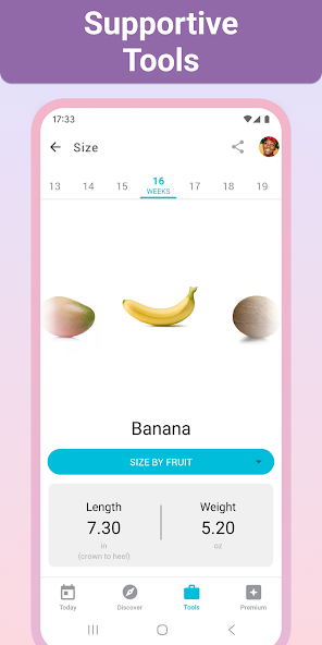 Pregnancy + Application Screenshots