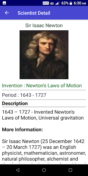 Know a Scientist Application Screenshots Know a Scientist Application Screenshots