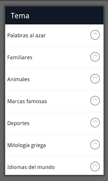Sopa de Letras Español Application Screenshots