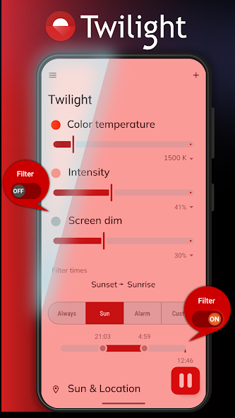 Twilight Application Screenshots