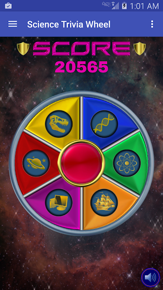 Science Quiz Wheel Application Screenshots