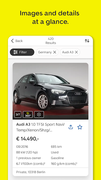 AutoScout24 Application Screenshots