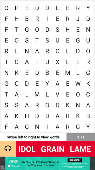 Bible Word Search Puzzle Game Application Screenshots