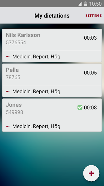 Medspeech Air Application Screenshots