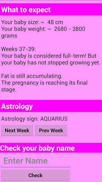 Pregnancy calculator Application Screenshots Pregnancy calculator Application Screenshots