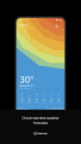OnePlus Weather Application Screenshots