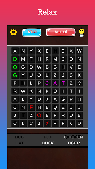 Words Search Application Screenshots Words Search Application Screenshots