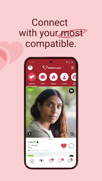 IndianCupid - Indian Dating App Application Screenshots