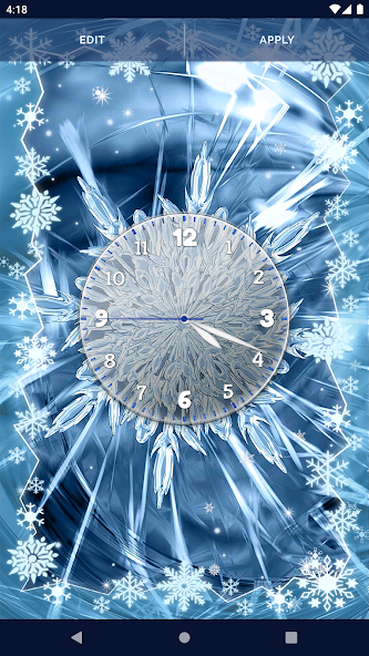 Ice Snowflakes Live Wallpapers Application Screenshots Ice Snowflakes Live Wallpapers Application Screenshots