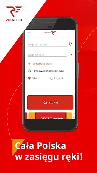 POLREGIO Application Screenshots
