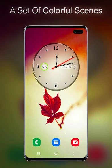 Clock live wallpaper, battery level Application Screenshots Clock live wallpaper, battery level Application Screenshots
