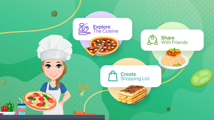 Italian Recipes - Cookbook Application Screenshots