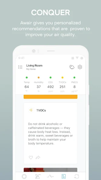 Awair Application Screenshots Awair Application Screenshots