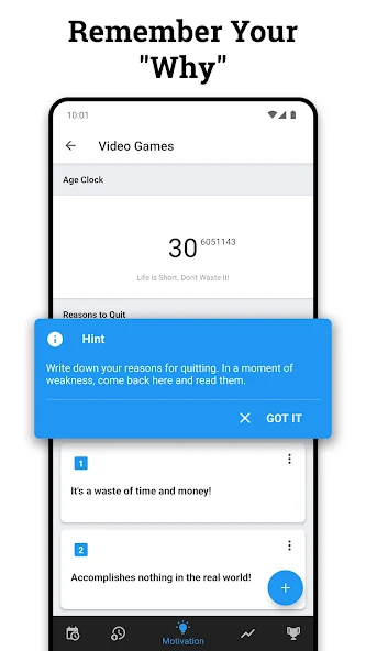 Sobriety Counter – Bad Habits Application Screenshots Sobriety Counter – Bad Habits Application Screenshots
