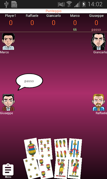 Briscola Chiamata in 5 Application Screenshots Briscola Chiamata in 5 Application Screenshots