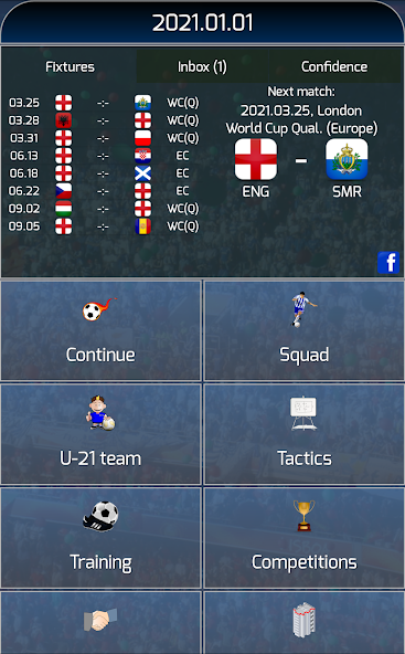True Football National Manager Application Screenshots