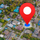 GPS Satellite Route Finder Map Direction