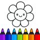 Coloring games for kids: 2-5 y